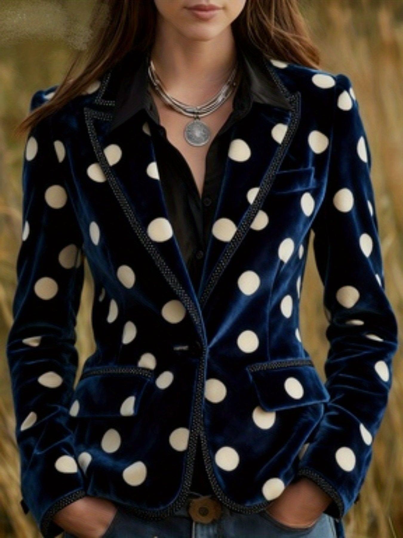 Casual Retro Stand Collar Coat